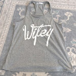 Wifey racerback tank